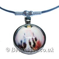 White Angel Cabochon Necklace
